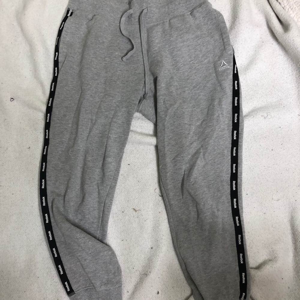 Grey reebok joggers
